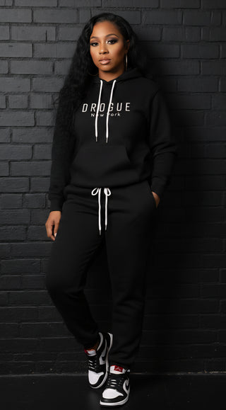 1. DROGUE NEW YORK UNISEX SWEATSUIT BLACK