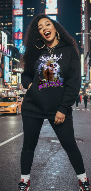 NY BETTLE JUICE ART DESIGN HOODIE