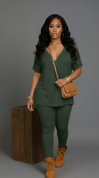 THE NYCHOLE ELLE - THE BROOKLYN LUXE SET - DK OLIVE