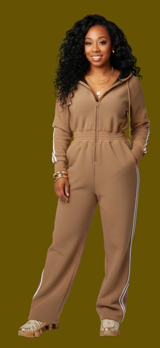 NYCHOLE ELLE- The Varsity Luxe Jumpsuit